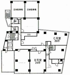 ワールド宇田川ビルA 間取り図