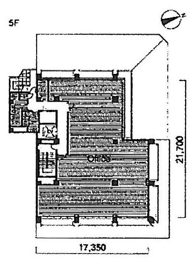 ユニゾ西新橋三丁目ビル5F 間取り図