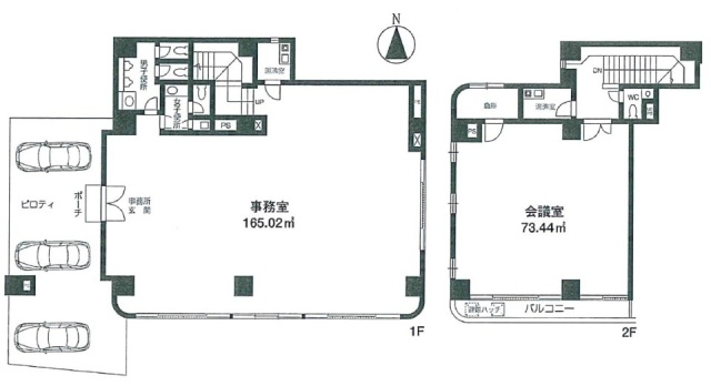 サンフラワー豊玉1F～2F 間取り図