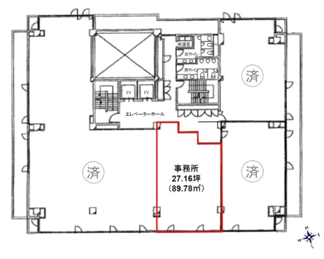 メットライフ柏ビル6F 間取り図