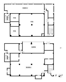 つくし野第二ビル1F~2F 間取り図