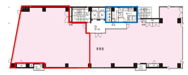 イトーピア岩本町二丁目ビル3F 間取り図