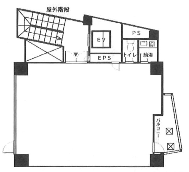 落合原宿ビル8F 間取り図