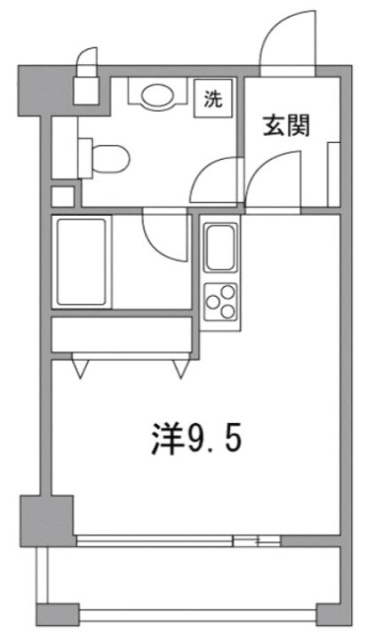 フォレスタビル703 間取り図