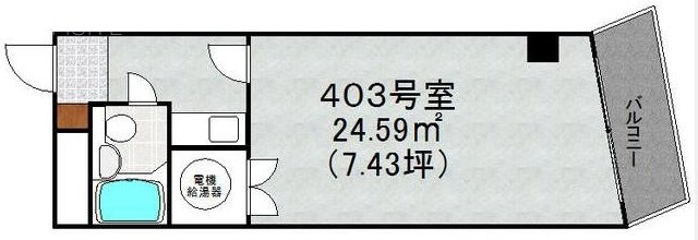 グローリア初穂生沼403 間取り図