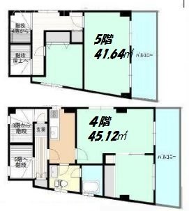 ヤマベビル4F～5F 間取り図