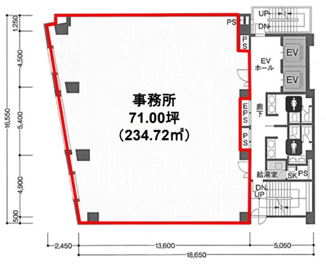 原宿ソフィアビル2F 間取り図