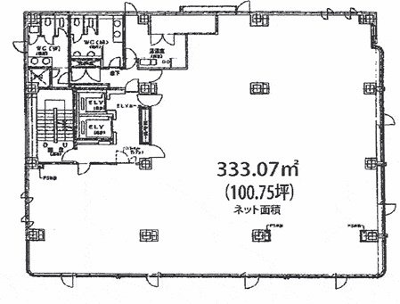 西本興産日の出ビル4F 間取り図