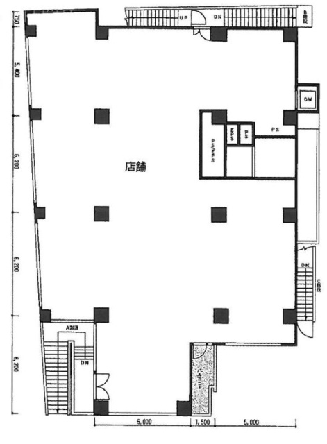 グランド・ルー戸越銀座ビル2F 間取り図
