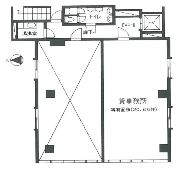 五反田高砂ビル304 間取り図