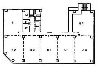 AIC共同ビル人形町86・87 間取り図