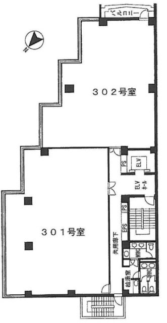 山水ビル302 間取り図