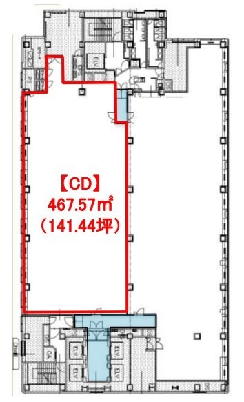 東京フロントテラスCD 間取り図