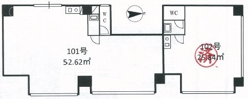 シルバーピア日本堤ビル101 間取り図