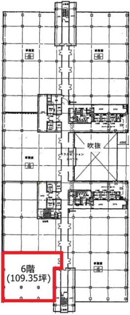 東京ファッションタウン(TFTビル西館)6F 間取り図