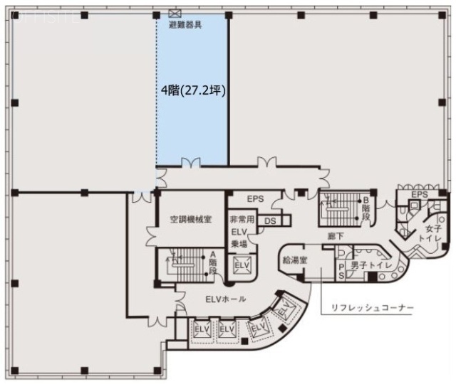 立川ビジネスセンタービル4F 間取り図