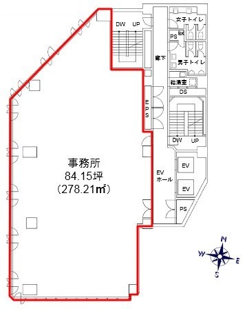 KDX春日ビル10F 間取り図