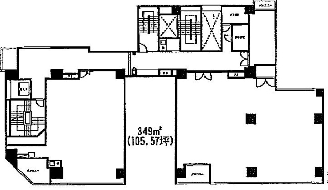 ユニカ雷門ビル2F 間取り図