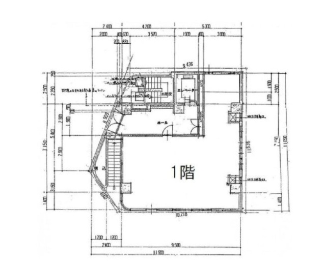 大伝馬町壱番地ビル1F 間取り図