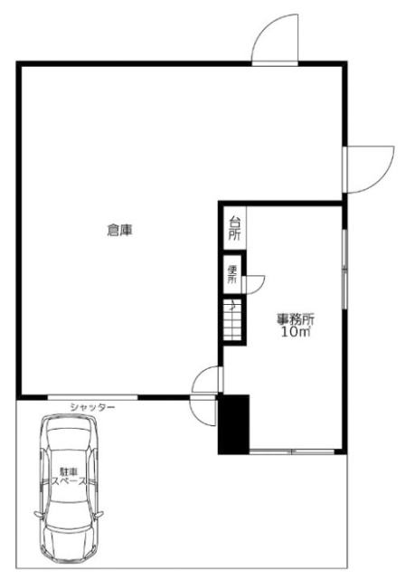 染谷ビル1F 間取り図