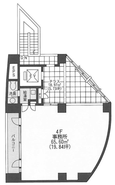 バルビゾン43ビル401 間取り図