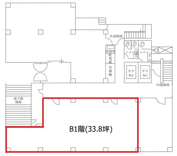 東京家具会館B1F 間取り図