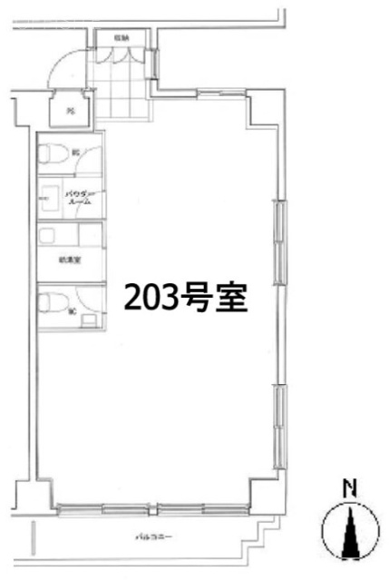 ソサエティ森下(パームス森下)203 間取り図