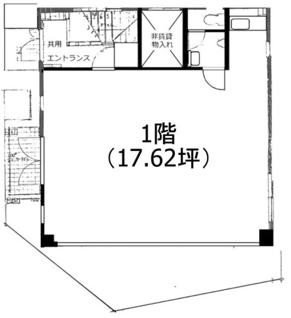 駒込ハウスオガワ1F 間取り図