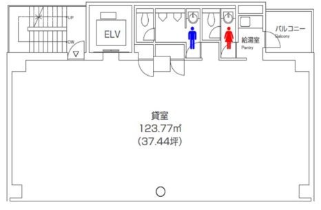 近鉄虎ノ門ビル6F 間取り図