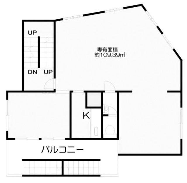 プライムレーベル横須賀中央ビル3F 間取り図