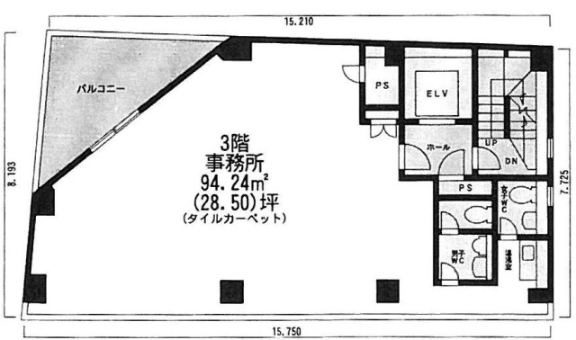 縣(アガタ)ビル3F 間取り図
