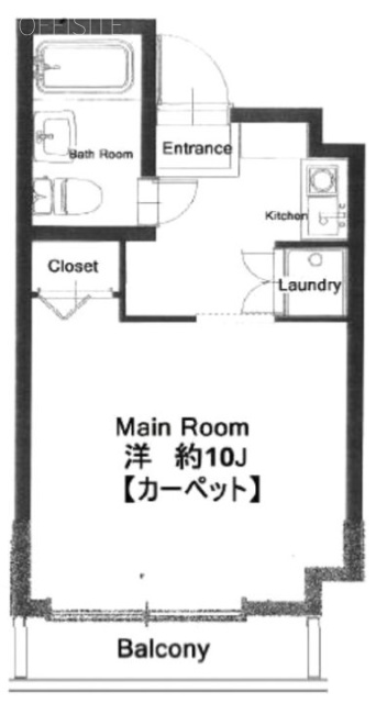 メゾン東麻布303 間取り図