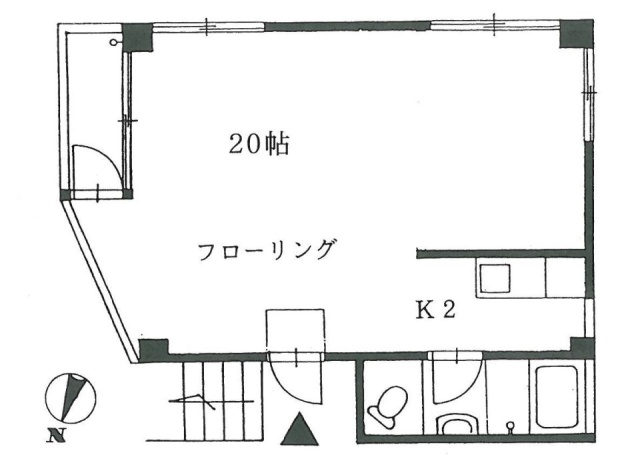 マンショ・アイビル2A 間取り図