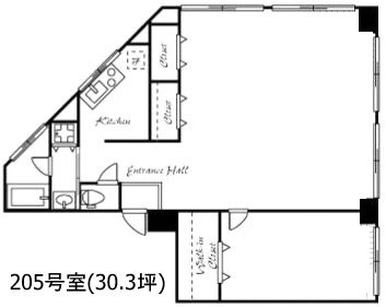 アオイシャトービル205 間取り図