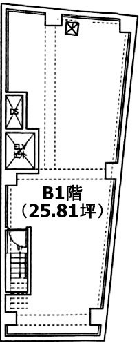 プラチナコート三軒茶屋B1F 間取り図