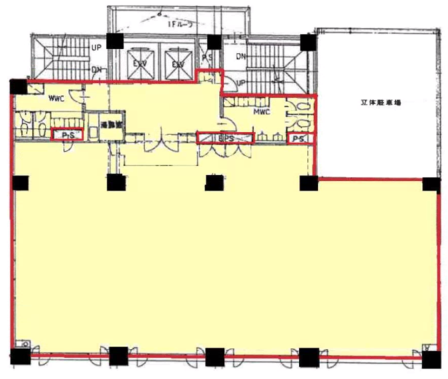 Daiwa品川御殿山ビル3F 間取り図