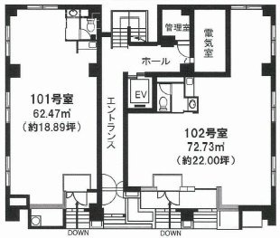 ワコー東十条ハイツ101 間取り図