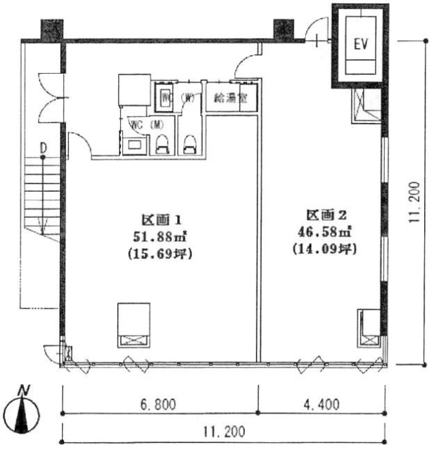 Prime Courtビル1 間取り図