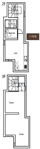 ポルトグランデ目黒かむろ坂11 間取り図