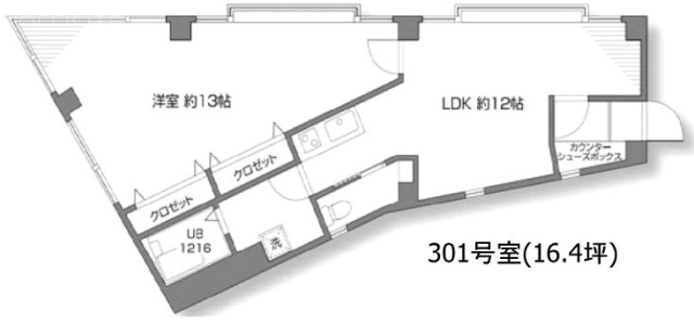 下山ビル301 間取り図