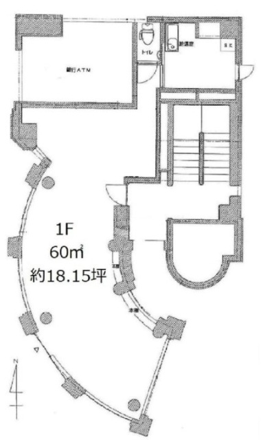 m.yビル1F 間取り図