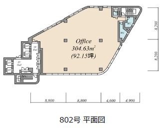 新宿ラムダックスビル802 間取り図