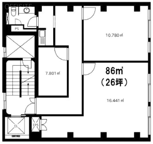 UTSビル西原3F 間取り図