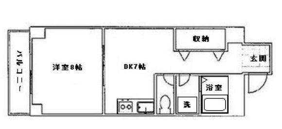 四谷マンション503 間取り図