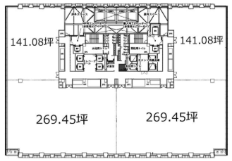 京橋エドグラン25F 間取り図