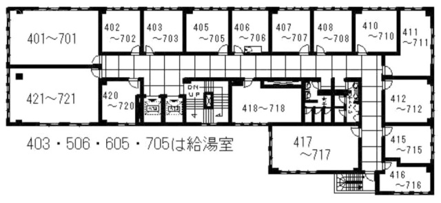 池袋ホワイトハウスビル707 間取り図