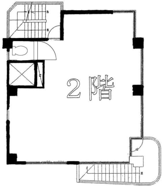岡本ビル2F 間取り図
