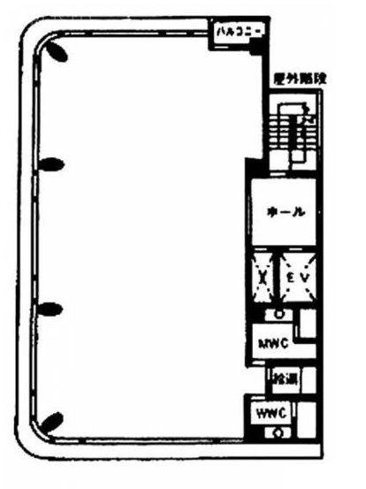 神保町藤和ビル6F 間取り図
