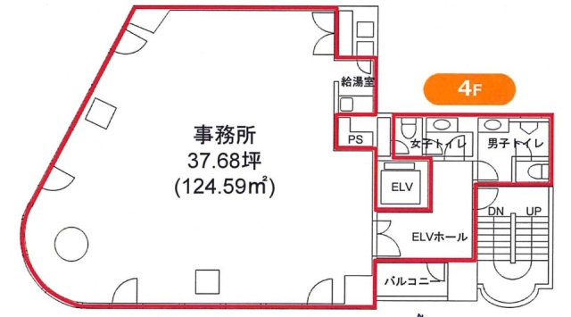 NCO神田須田町ビル4F 間取り図