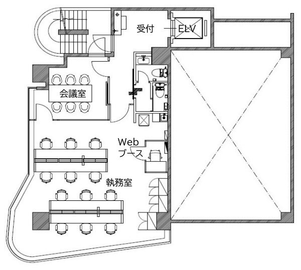 カーニープレイス五反田ビル2F 間取り図